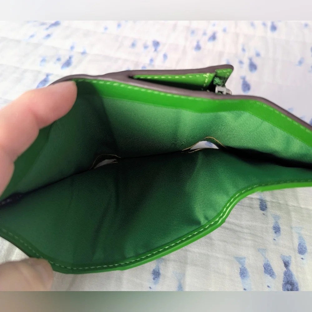 Coach Kelly Green Leather Micro Wallet, NWOT - Picture 5 of 6